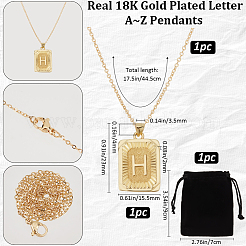 1Pc Brass Pendants&nbsp;NJEW-BBC0001-18H