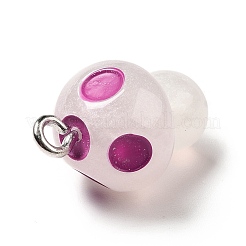 Spray Painted Luminous Resin Pendants&nbsp;RESI-A017-05