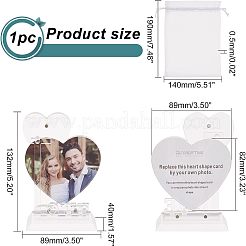 Transparent Acrylic Photo Frame Stands&nbsp;DJEW-WH0018-25