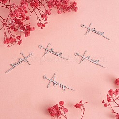 10Pcs Faith Cross Charm Pendant Faith Necklace Charm Stainless Steel Pendant for Necklace Making Christian Religious Jewelry Gifts&nbsp;JX515A