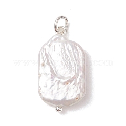 Natural Baroque Pearl Keshi Pearl Pendants&nbsp;PALLOY-JF04966