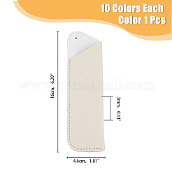10Pcs 10 Colors PU Imitation Leather Fountain Pen Holders&nbsp;FIND-FH0006-38