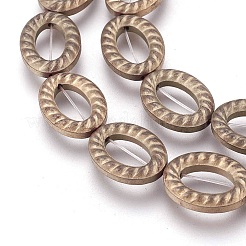 Electroplated Non-magnetic Synthetic Hematite Beads Strands&nbsp;G-P392-P05