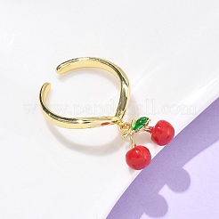 Brass with Enamel Cuff Rings&nbsp;LS-RJEW-Q019-02A-G