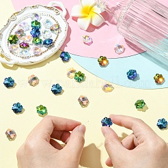 30Pcs Electroplated Glass Charms&nbsp;EGLA-YW0005-23