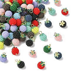 100Pcs Rubberized Style ABS Plastic Pendants&nbsp;KY-CJ0002-14