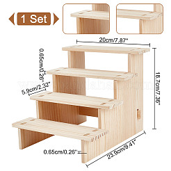 4-Tier Wood Model Toy Display Riser&nbsp;ODIS-WH0329-66B