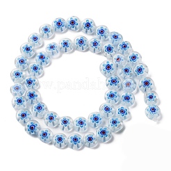 Handmade Millefiori Lampwork Beads Strands&nbsp;LAMP-G164-12J