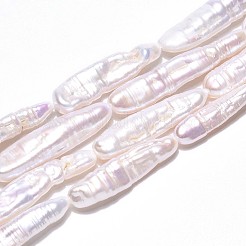Natural Baroque Pearl Keshi Pearl Beads Strands&nbsp;PEAR-S010-30-02