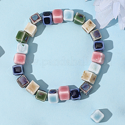 84Pcs 6 Colors Handmade Porcelain Beads&nbsp;PORC-PA0001-06