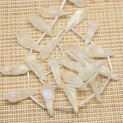 Electroplate Gemstone Natural Quartz Crystal Beads Strands&nbsp;G-L135-12
