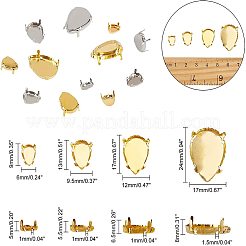 201 Stainless Steel Sew on Prong Settings&nbsp;STAS-NB0004-30