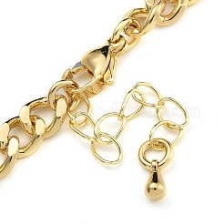 Brass Micro Pave Cubic Zirconia Leopard Pendant Twisted Chain Necklaces&nbsp;NJEW-K385-01C-01