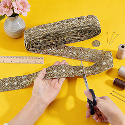 Ethnic Style Polyester Ribbon&nbsp;OCOR-WH0003-084C