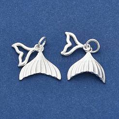 925 Sterling Silver Whale Tail Charms&nbsp;STER-P071-12S