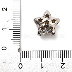 Brass Micro Pave Cubic Zirconia Bead&nbsp;KK-L229-034P