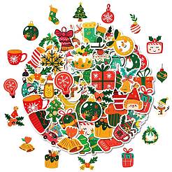 50Pcs Christmas Theme Cartoon Paper Stickers&nbsp;DIY-P085-12