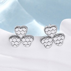 Brass Stud Earrings&nbsp;EJEW-D288-11P