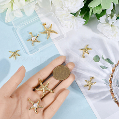 9Pcs 3 Styles Brass Pendants&nbsp;KK-BBC0019-24