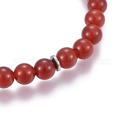 Natural Carnelian Charm Bracelets&nbsp;BJEW-I275-B05