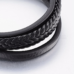 Leather Cord Multi-strand Bracelets&nbsp;BJEW-F325-05