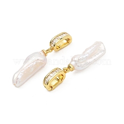 Natural Baroque Pearl Keshi Pearl Pendants&nbsp;PALLOY-JF05356