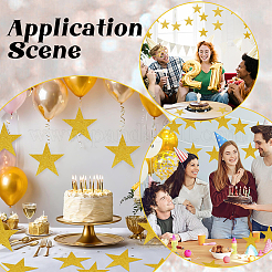 50Pcs Paper Glitter Star Wall Decoration&nbsp;AJEW-SP0001-14A