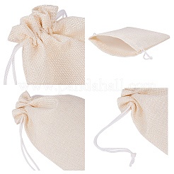 Burlap Packing Pouches Drawstring Bags&nbsp;ABAG-BC0001-07A-18x13
