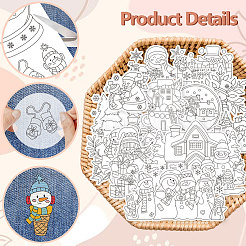 4 Sheets 11.6x8.2 Inch Stick and Stitch Embroidery Patterns&nbsp;DIY-WH0455-237