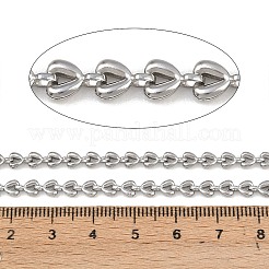 304 Stainless Steel Heart Link Chains&nbsp;CHS-P025-02P