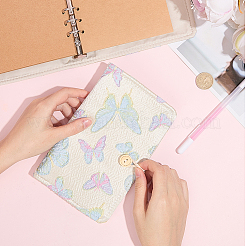Cloth 6-Ring Loose Leaf Zipper Book Covers&nbsp;AJEW-WH20042-08B