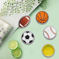 5Pcs 5 Styles Acrylic Paper Clips&nbsp;HJEW-SP0001-67