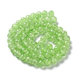 Spray Painted Crackle Glass Beads Strands&nbsp;CCG-Q001-10mm-11