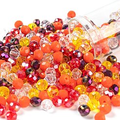 500Pcs 5Colors Electroplate Glass Beads&nbsp;EGLA-LS0001-01B