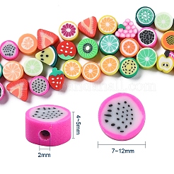 100Pcs Handmade Polymer Clay Fruit Theme Beads&nbsp;DIY-YW0002-40