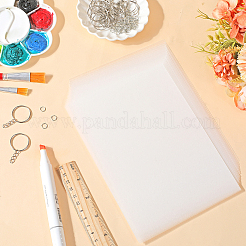DIY Rectangle Plastic Heat Shrink Sheets Keychain Making Kits&nbsp;DIY-WH20010-13