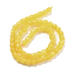 Natural Quartz Imitation Yellow Agate Beads Strands&nbsp;G-C179-B12-01