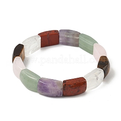 Natural Mixed Stone Bead Stretch Bracelets for Women Men&nbsp;BJEW-C097-02A-16