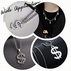 300Pcs 304 Stainless Steel Pendants&nbsp;STAS-UN0022-78