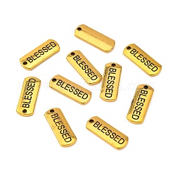 Tibetan Style Alloy Rectangle with Word Blessed Pendants&nbsp;LS-TIBEP-Q043-060AG-RS