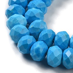 Dyed Natural Howlite Beads Strands&nbsp;G-G023-A01-01B
