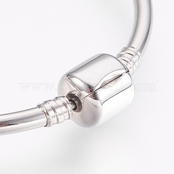 Tarnish Resistant 304 Stainless Steel European Style Bangle Making&nbsp;BJEW-I267-001C