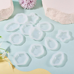 12Pcs 6 Styles DIY Pendants Silicone Molds&nbsp;DIY-TA0015-43