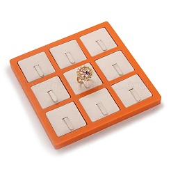 Resin Artificial Marble Finger Rings Display Tray&nbsp;LS-AJEW-I048-02