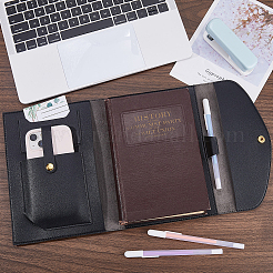 2Pcs 2 Colors Imitation Leather & Zinc Alloy File Folders&nbsp;OFST-CP0001-10B
