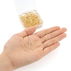 100Pcs 5 Size 304 Stainless Steel Hoop Earring Findings&nbsp;STAS-LS0001-09G