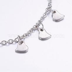 Tarnish Resistant 304 Stainless Steel Charm Bracelets&nbsp;BJEW-JB03181