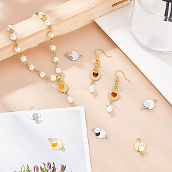 28Pcs 2 Colors Brass Links Connectors&nbsp;KK-BC0002-53