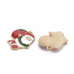 Rack Plating Alloy Enamel Pendants&nbsp;ENAM-S126-064-NR