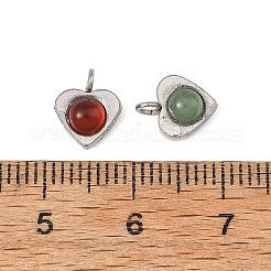 Natural Mixed Stone Pendants&nbsp;PALLOY-JF06058-02